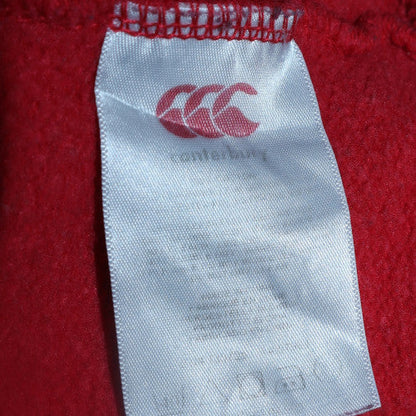 Mens UK Size L Canterbury Red Pullover Hoodie