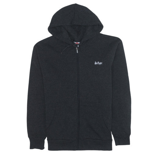 Mens UK Size M Lee Cooper Black Full Zip Hoodie
