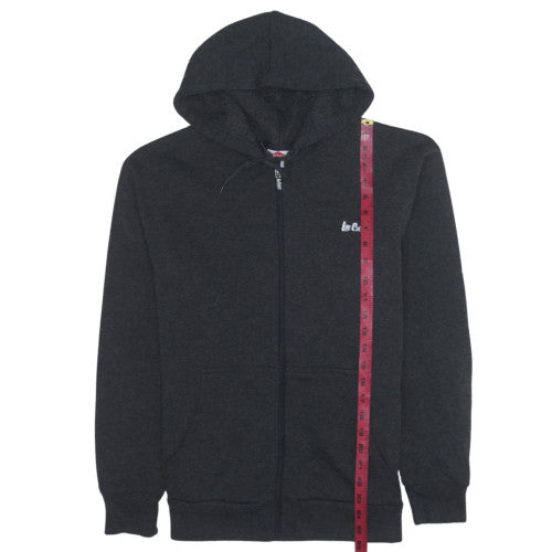 Mens UK Size M Lee Cooper Black Full Zip Hoodie