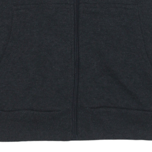 Mens UK Size M Lee Cooper Black Full Zip Hoodie
