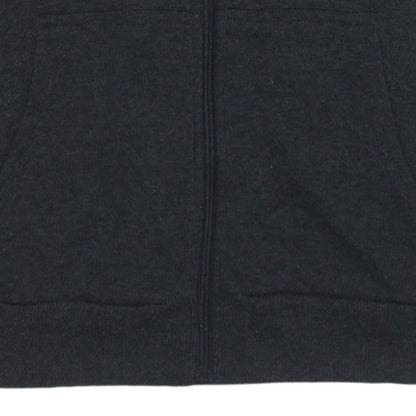 Mens UK Size M Lee Cooper Black Full Zip Hoodie