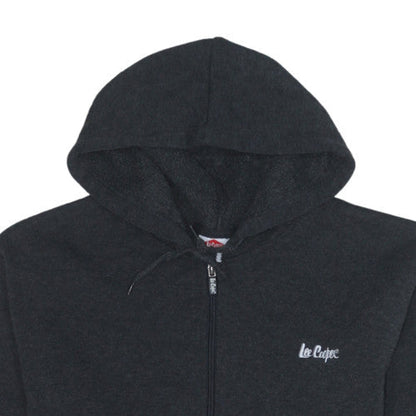Mens UK Size M Lee Cooper Black Full Zip Hoodie