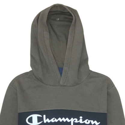 Champion Boys Brown & Black Pullover Hoodie 13-14 Years Graphic Logo