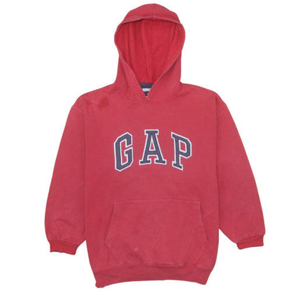 GAP Boys Red Pullover Hoodie Sweatshirt Size M Cotton Blend Casual