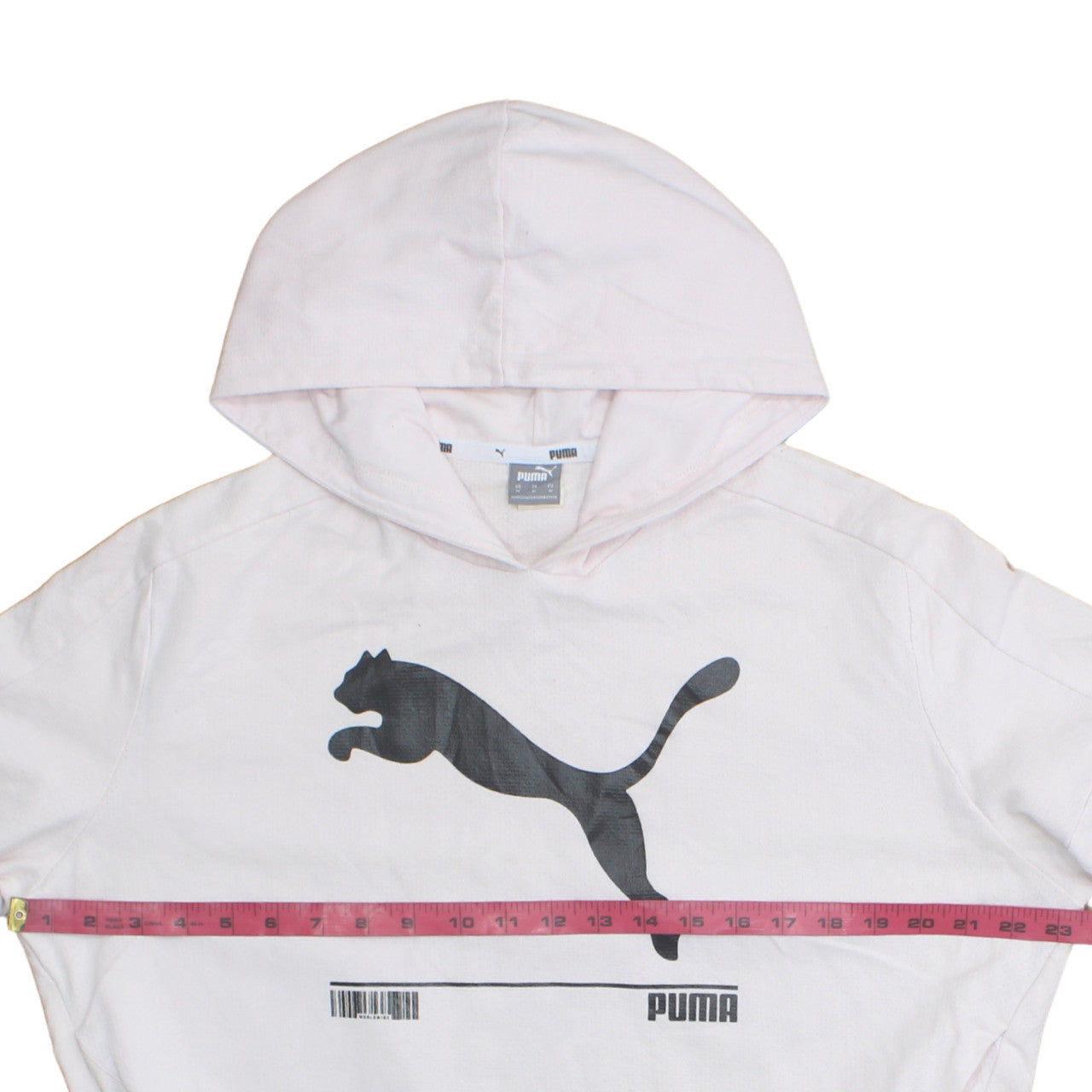 Womens UK Size M PUMA White Pullover Hoodie
