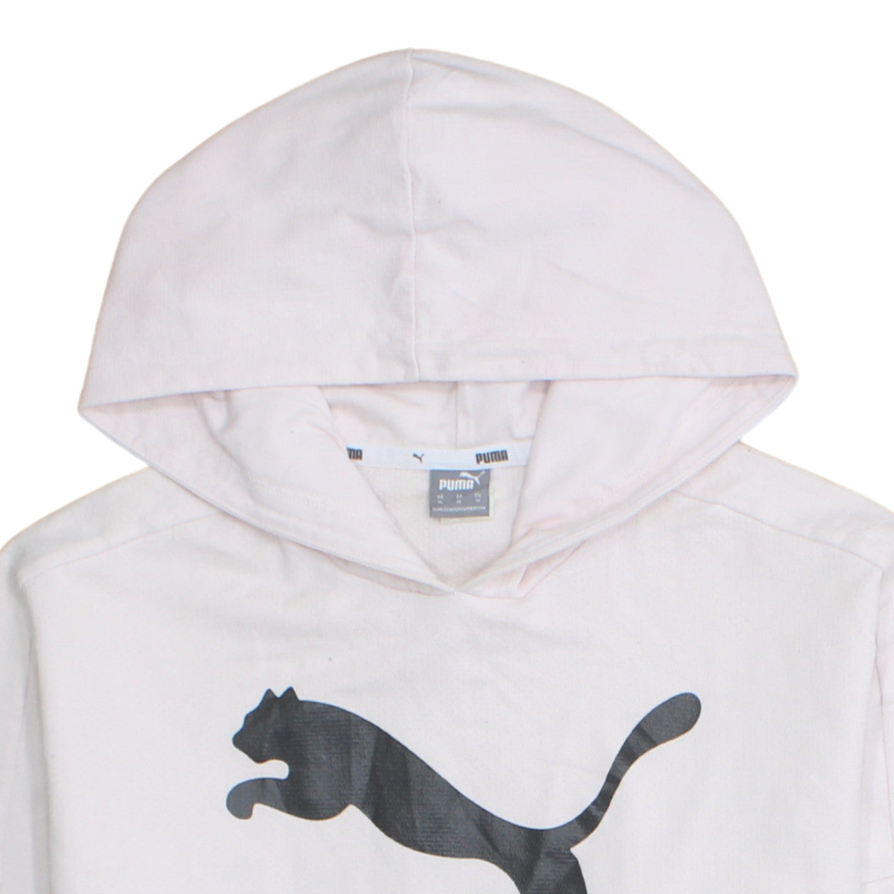 Womens UK Size M PUMA White Pullover Hoodie
