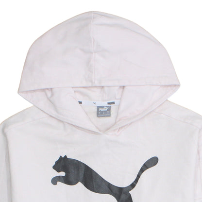 Womens UK Size M PUMA White Pullover Hoodie