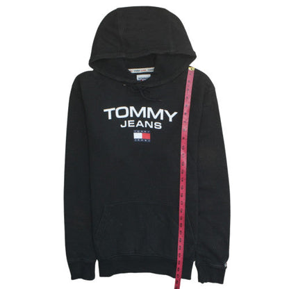 Mens UK Size M Tommy Jeans Black Pullover Hoodie