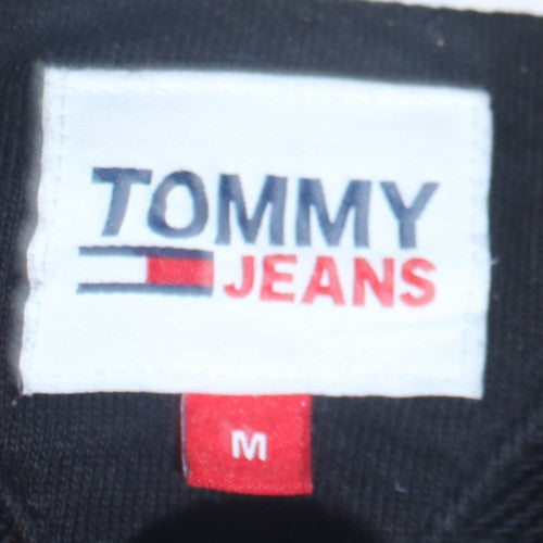 Mens UK Size M Tommy Jeans Black Pullover Hoodie