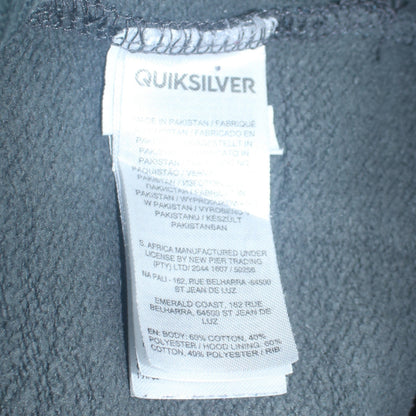 Mens UK Size S Quiksilver Green Full Zip Hoodie