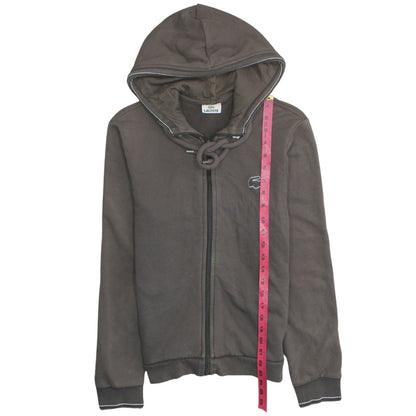 Mens UK Size M Lacoste Brown Full Zip Hoodie