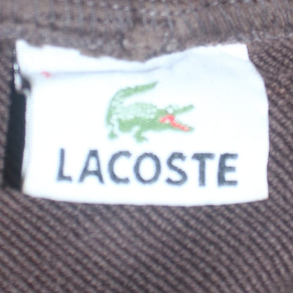 Mens UK Size M Lacoste Brown Full Zip Hoodie
