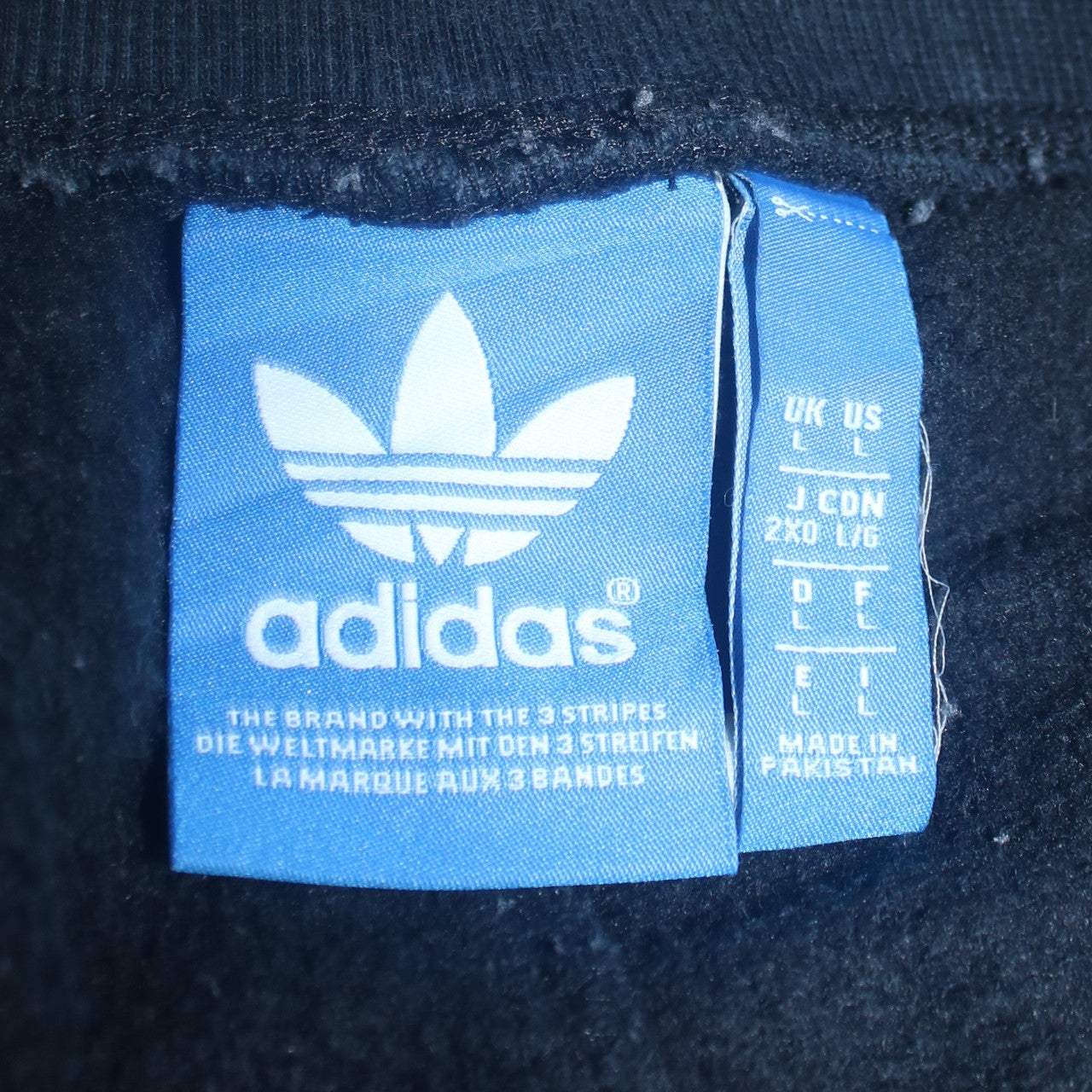 Mens UK Size L adidas Regular Fit Jogger Black Trousers