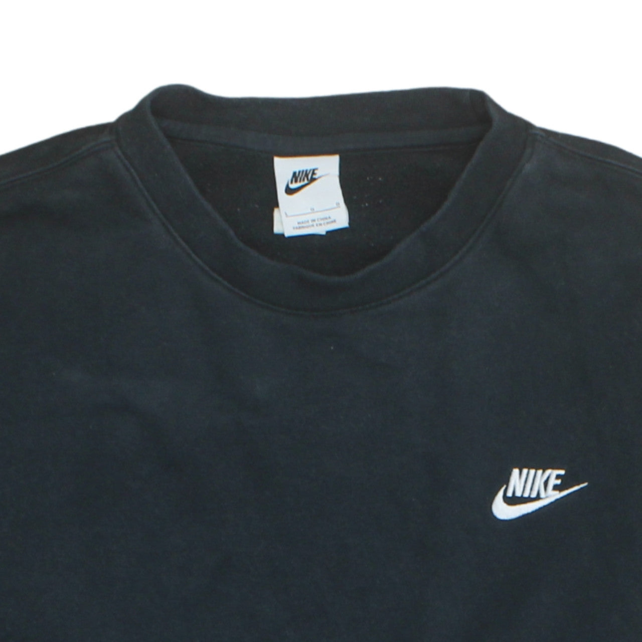 Womens UK Size L Nike Black Pullover Sweatshirt