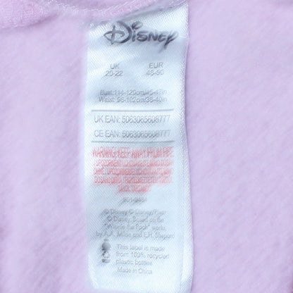Womens UK Size 20-22 Disney Pink Pullover Sweatshirt