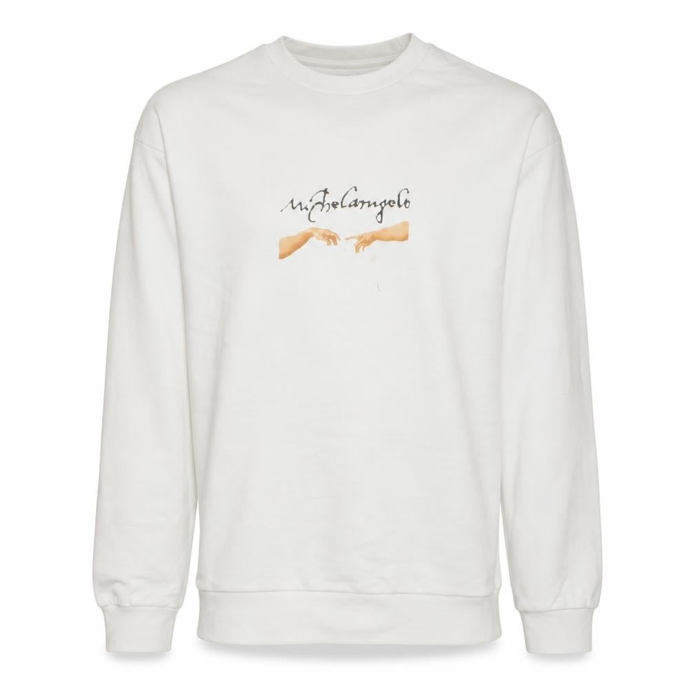 Mens UK Size L ASOS White Pullover Sweatshirt