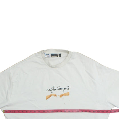 Mens UK Size L ASOS White Pullover Sweatshirt