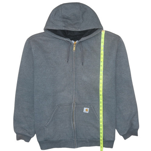 Mens UK Size XL Carhartt Grey Full Zip Hoodie