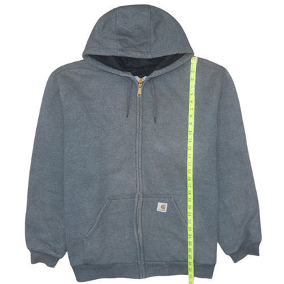 Mens UK Size XL Carhartt Grey Full Zip Hoodie