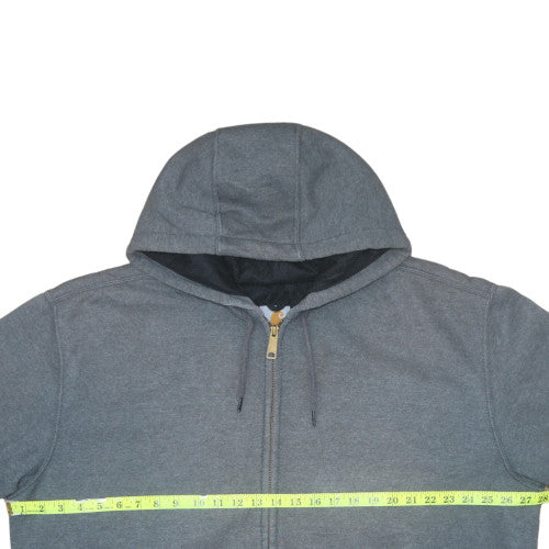 Mens UK Size XL Carhartt Grey Full Zip Hoodie