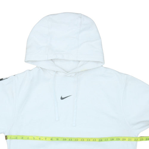 Mens UK Size S Nike White Pullover Hoodie