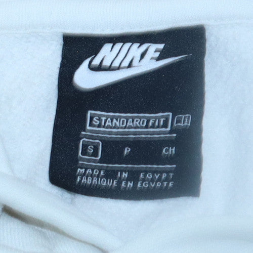 Mens UK Size S Nike White Pullover Hoodie