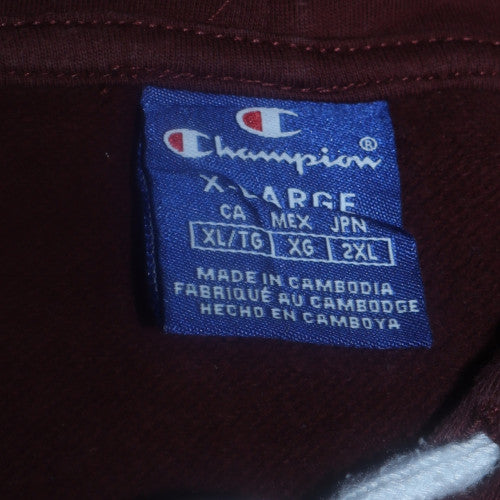Mens UK Size XL Champion Brown Pullover Hoodie