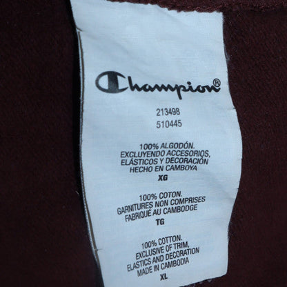 Mens UK Size XL Champion Brown Pullover Hoodie