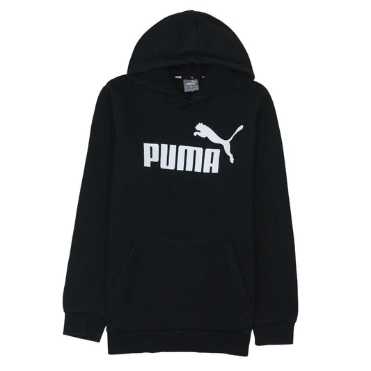 Mens UK Size S PUMA Black Pullover Hoodie