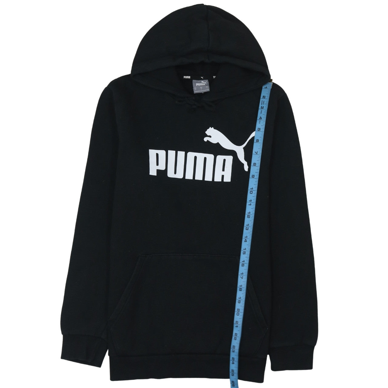 Mens UK Size S PUMA Black Pullover Hoodie