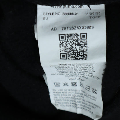 Mens UK Size S PUMA Black Pullover Hoodie