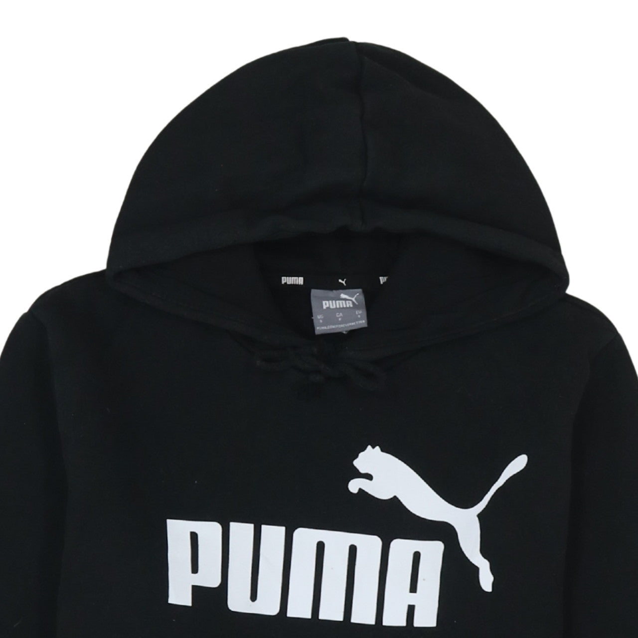 Mens UK Size S PUMA Black Pullover Hoodie