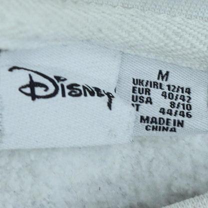 Disney Primark Women White Mickey Print Pullover Sweatshirt UK 12/14