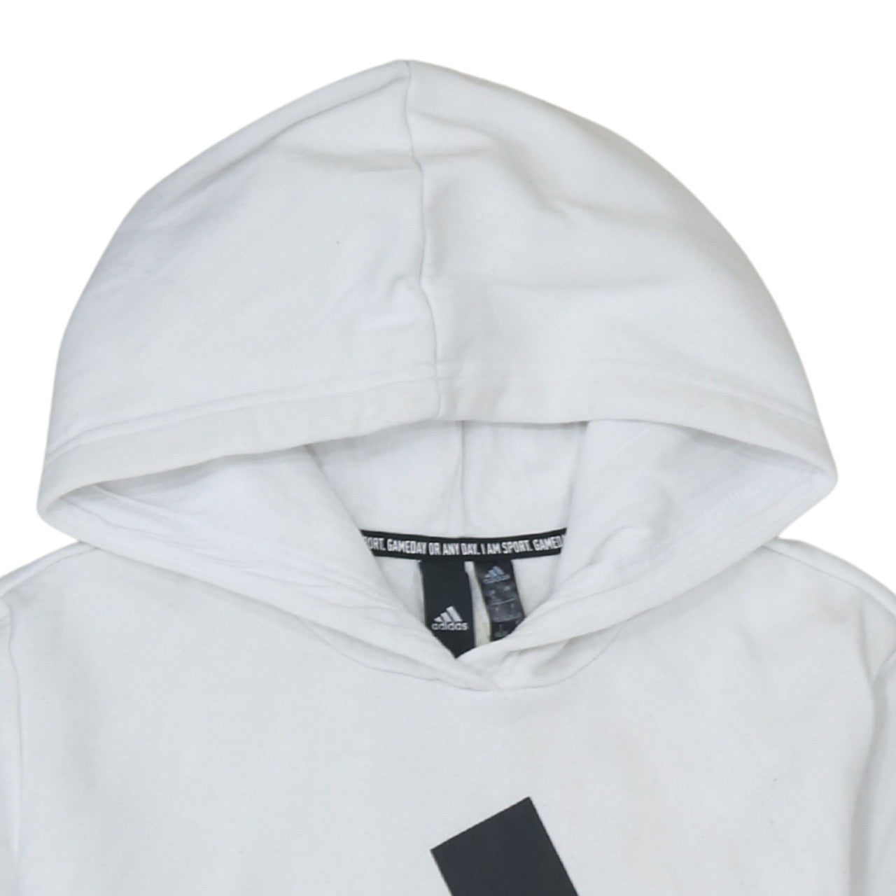 Womens UK Size 16-18 adidas White Pullover Hoodie