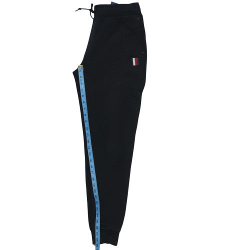Tommy Hilfiger Men's Black Jogger Sweatpants S Fleece Cotton Blend