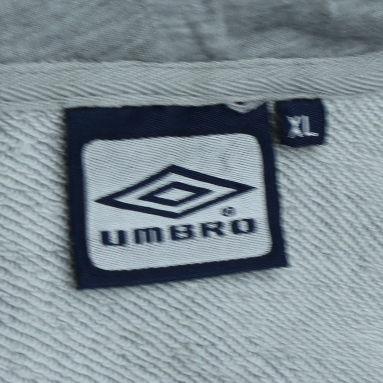 Mens UK Size XL Umbro Grey Full Zip Hoodie