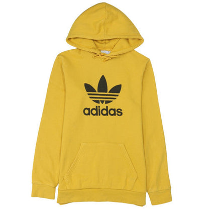 Mens UK Size S adidas Yellow Pullover Hoodie