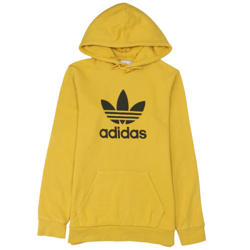 Mens UK Size S adidas Yellow Pullover Hoodie