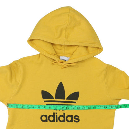 Mens UK Size S adidas Yellow Pullover Hoodie