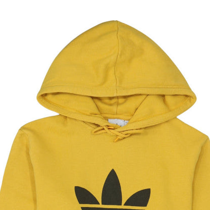 Mens UK Size S adidas Yellow Pullover Hoodie