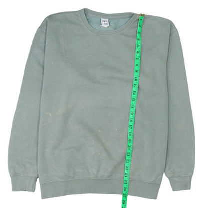 Mens UK Size L Zara Green Pullover Sweatshirt