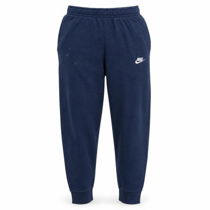 Nike Men Navy Blue Jogger Sweatpants M Elastic Waist Fleece Lined
