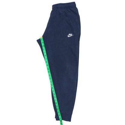 Nike Men Navy Blue Jogger Sweatpants M Elastic Waist Fleece Lined