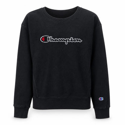 Womens UK Size S Champion Black Pullover Sweatshirt
