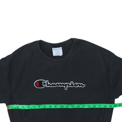 Womens UK Size S Champion Black Pullover Sweatshirt