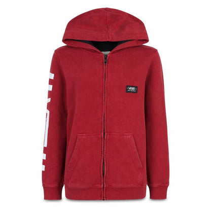 Womens UK Size M VANS Red Full Zip Hoodie