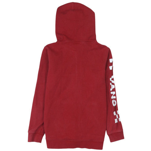 Womens UK Size M VANS Red Full Zip Hoodie