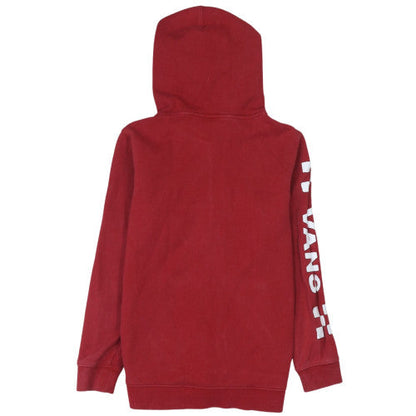 Womens UK Size M VANS Red Full Zip Hoodie
