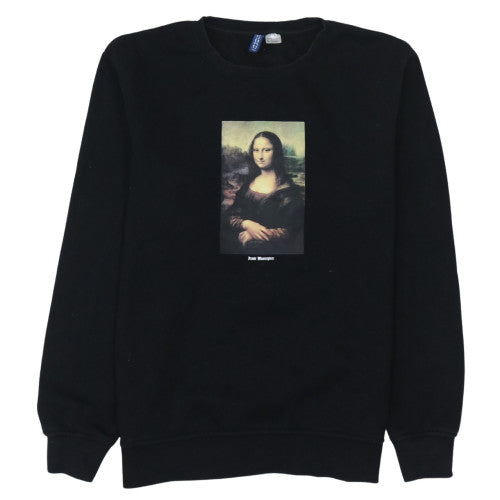 Mens UK Size M Divided Black Pullover Sweatshirt