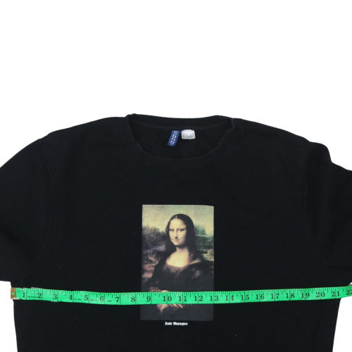 Mens UK Size M Divided Black Pullover Sweatshirt